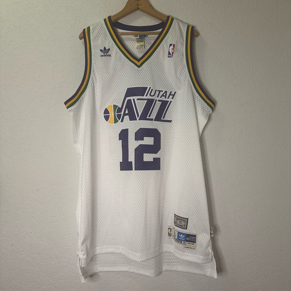 Adidas White NBA Mesh Jersey